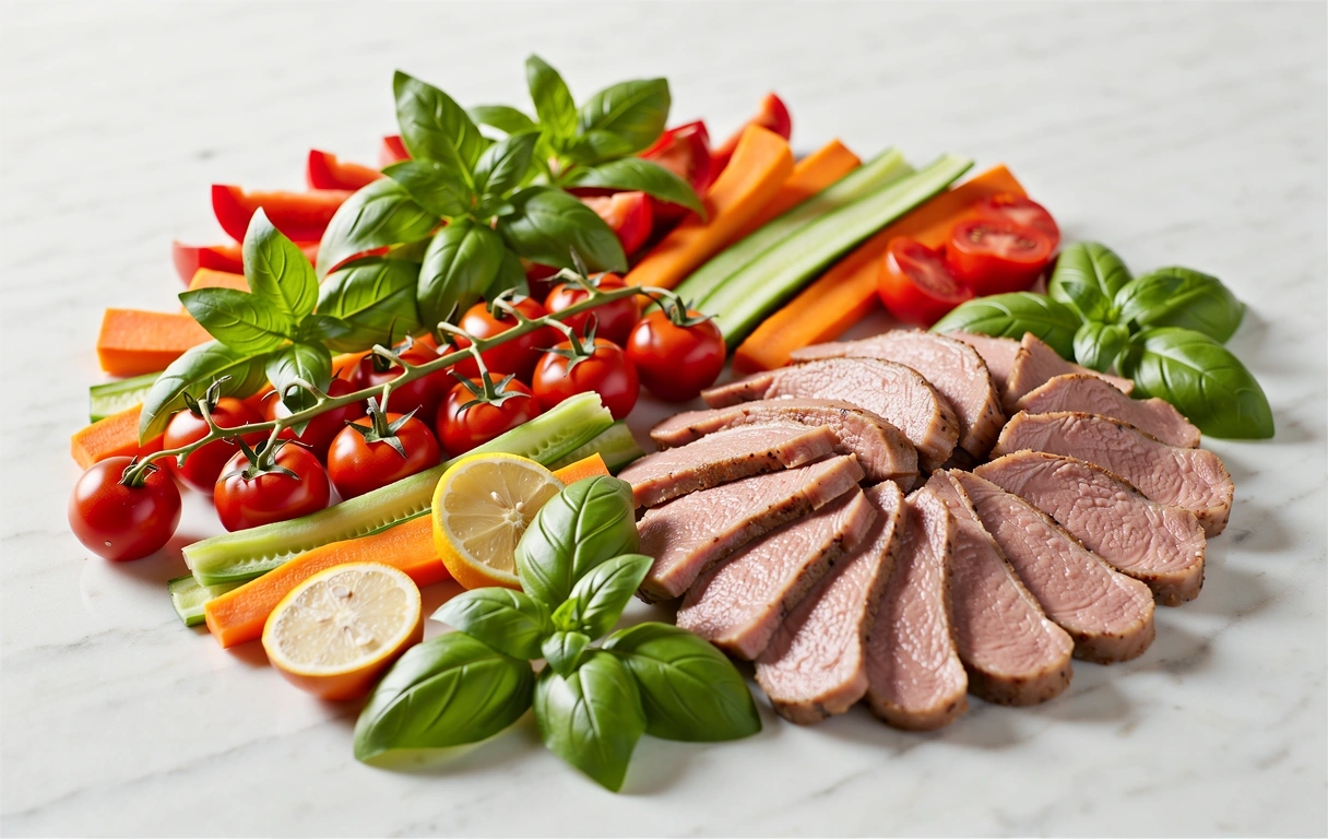 Frische gesunde Zutaten